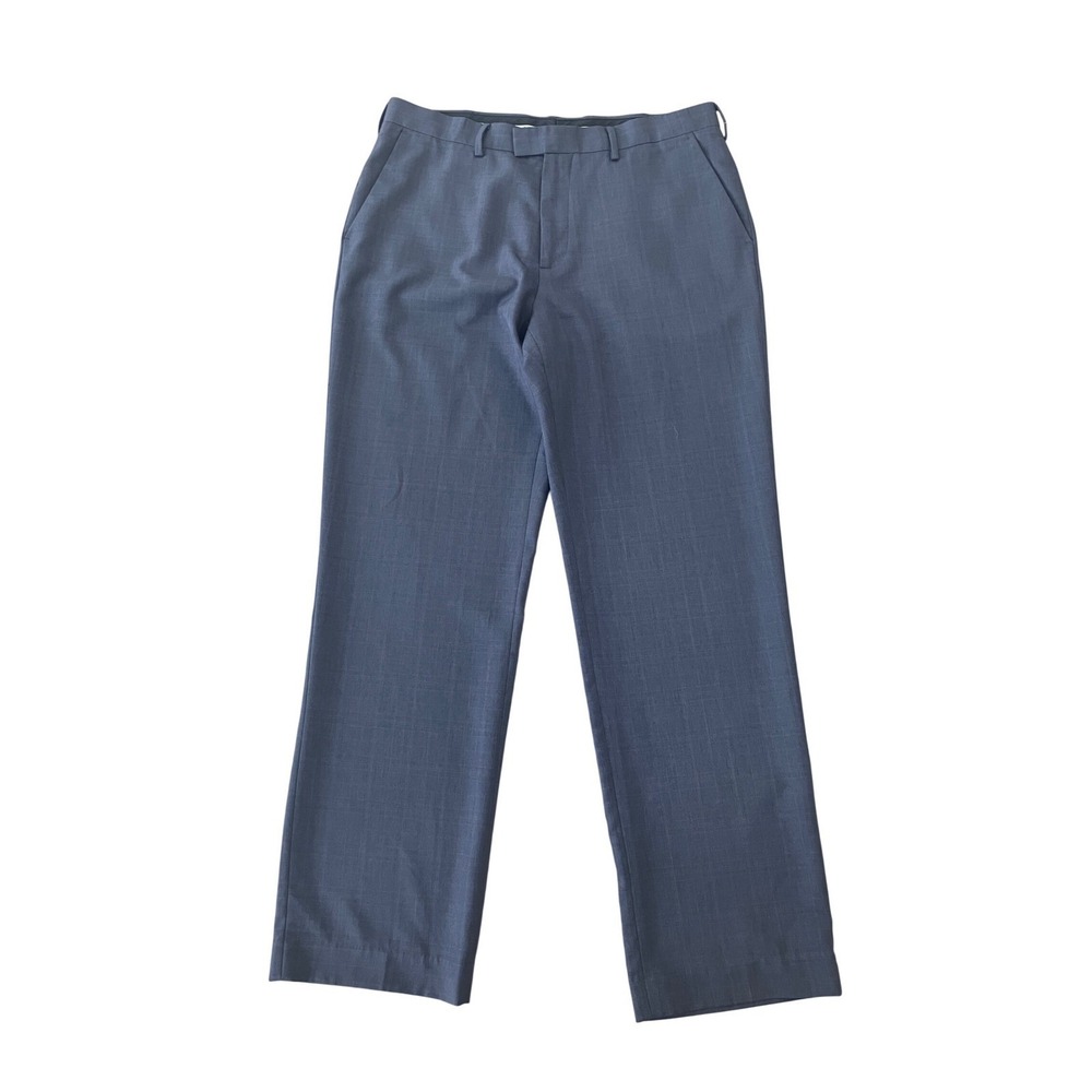 Perry Ellis Portfolio Men's Gray Stripe Dress Pants Size 34x32‎
